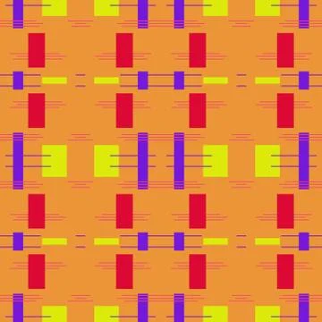 Abstract seamless colourful pattern geometric backgrounds vector design Stock Illustration