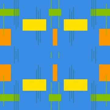 Abstract seamless colourful pattern geometric backgrounds vector design Stock Illustration