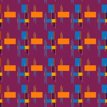 Abstract seamless colourful pattern geometric backgrounds vector design Stock Illustration