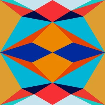 Abstract seamless colourful pattern geometric backgrounds vector design Stock Illustration