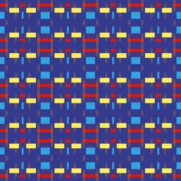 Abstract seamless colourful pattern geometric backgrounds vector design Stock Illustration