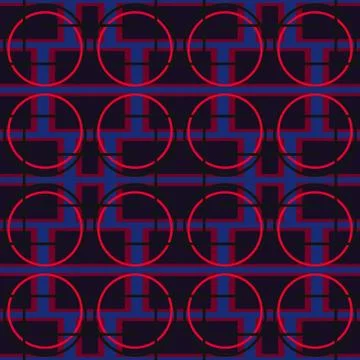 Abstract seamless colourful pattern geometric backgrounds vector design Stock Illustration