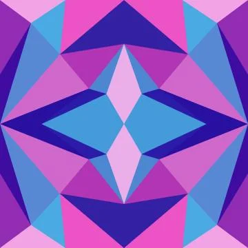 Abstract seamless colourful pattern geometric backgrounds vector design Stock Illustration