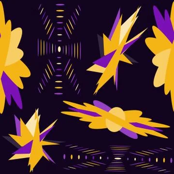 Abstract seamless colourful pattern geometric backgrounds vector design Stock Illustration