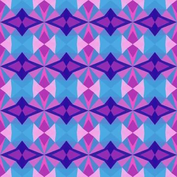 Abstract seamless colourful pattern geometric backgrounds vector design Stock Illustration