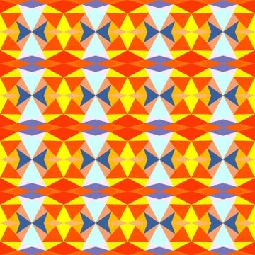 Abstract seamless colourful pattern geometric backgrounds vector design Stock Illustration