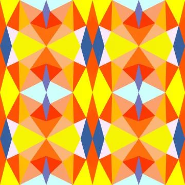Abstract seamless colourful pattern geometric backgrounds vector design Stock Illustration