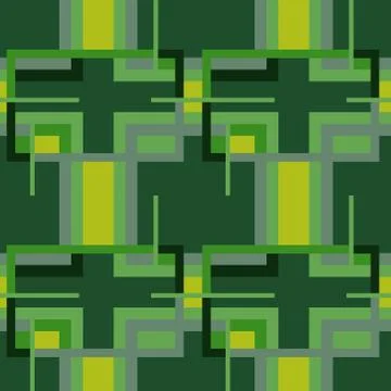 Abstract seamless colourful pattern geometric backgrounds vector design Stock Illustration