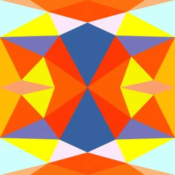 Abstract seamless colourful pattern geometric backgrounds vector design Stock Illustration