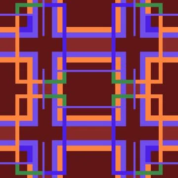 Abstract seamless colourful pattern geometric backgrounds vector design Stock Illustration