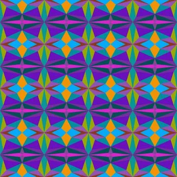 Abstract seamless colourful pattern geometric backgrounds vector design Stock Illustration