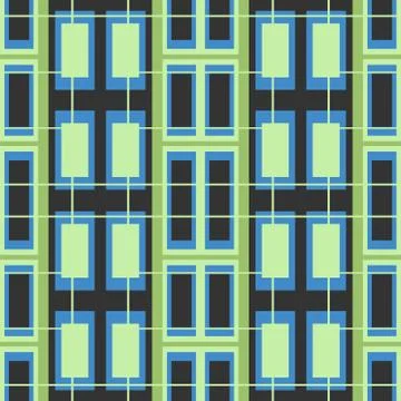 Abstract seamless colourful pattern geometric backgrounds vector design Stock Illustration