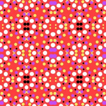 Abstract seamless colourful pattern geometric backgrounds vector design Stock Illustration