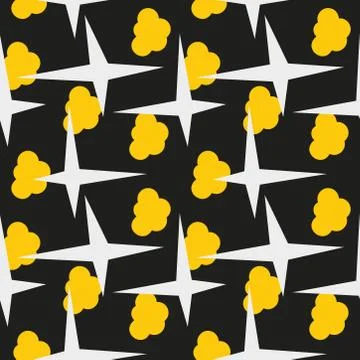 Abstract seamless colourful pattern geometric backgrounds vector design Stock Illustration