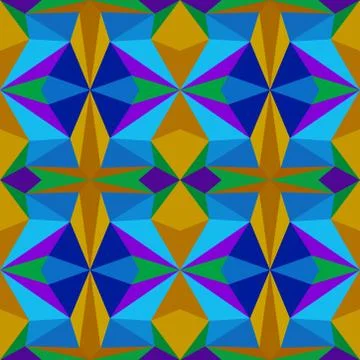 Abstract seamless colourful pattern geometric backgrounds vector design Stock Illustration