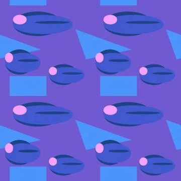 Abstract seamless colourful pattern geometric backgrounds vector design Stock Illustration