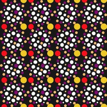 Abstract seamless colourful pattern geometric backgrounds vector design Stock Illustration