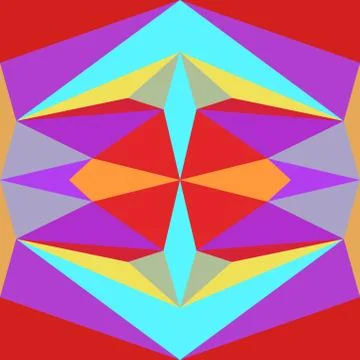 Abstract seamless colourful pattern geometric backgrounds vector design Stock Illustration