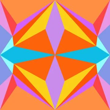 Abstract seamless colourful pattern geometric backgrounds vector design Stock Illustration