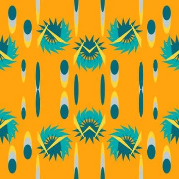 Abstract seamless colourful pattern geometric backgrounds vector design Stock Illustration