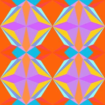 Abstract seamless colourful pattern geometric backgrounds vector design Illustrazione stock