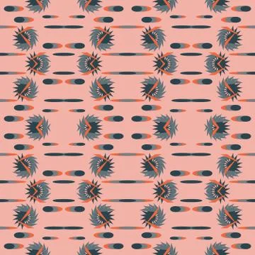 Abstract seamless colourful pattern geometric backgrounds vector design Stock Illustration