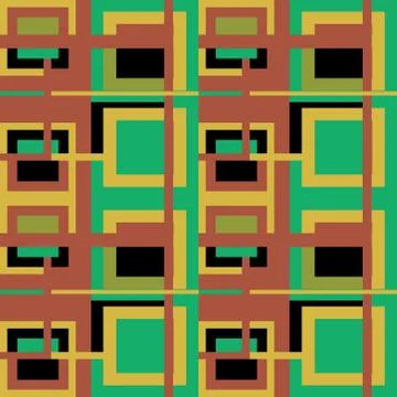 Abstract seamless colourful pattern geometric backgrounds vector design Stock Illustration