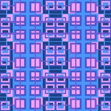 Abstract seamless colourful pattern geometric backgrounds vector design Stock Illustration