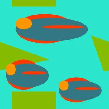 Abstract seamless colourful pattern geometric backgrounds vector design Stock Illustration