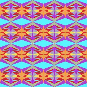 Abstract seamless colourful pattern geometric backgrounds vector design Stock Illustration