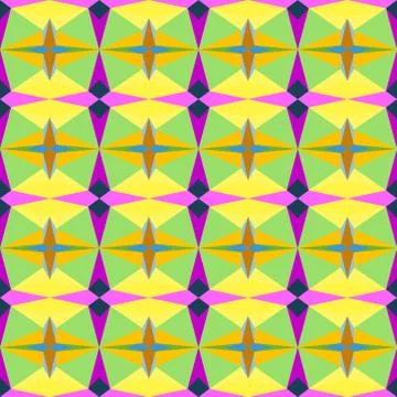 Abstract seamless colourful pattern geometric backgrounds vector design Stock Illustration