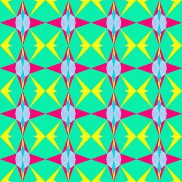Abstract seamless colourful pattern geometric backgrounds vector design Stock Illustration