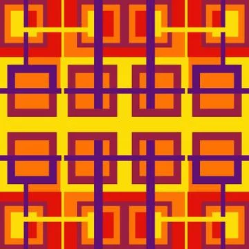 Abstract seamless colourful pattern geometric backgrounds vector design Stock Illustration