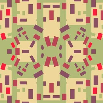 Abstract seamless colourful pattern geometric backgrounds vector design Stock Illustration