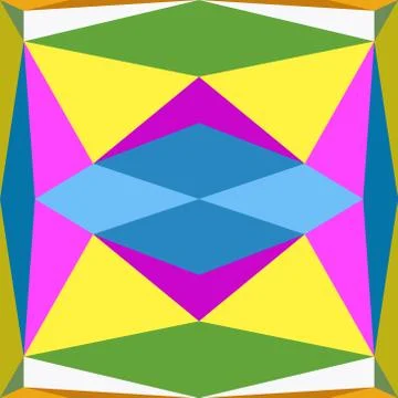 Abstract seamless colourful pattern geometric backgrounds vector design Stock Illustration