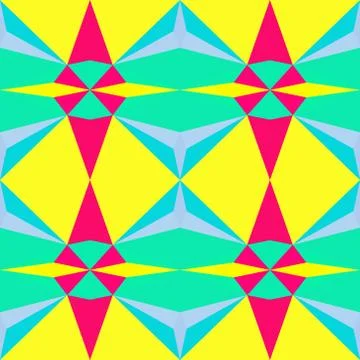 Abstract seamless colourful pattern geometric backgrounds vector design Stock Illustration