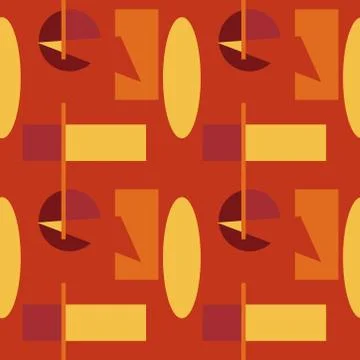 Abstract seamless colourful pattern geometric backgrounds vector design Illustrazione stock