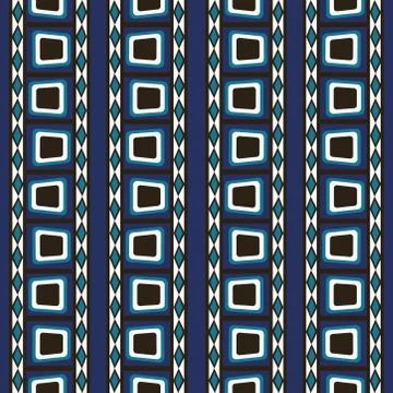 Abstract seamless colourful pattern geometric backgrounds vector design Stock Illustration