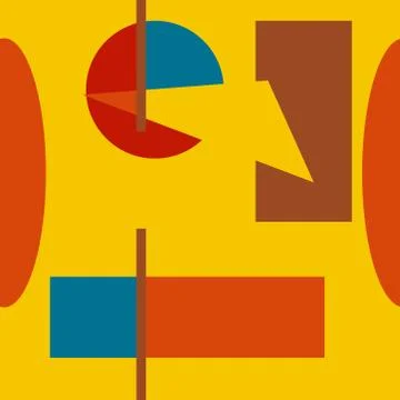 Abstract seamless colourful pattern geometric backgrounds vector design Stock Illustration