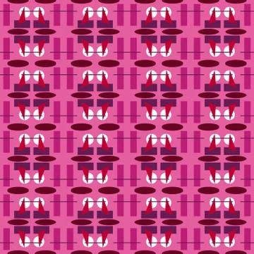 Abstract seamless colourful pattern geometric backgrounds vector design Stock Illustration