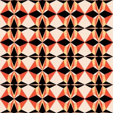Abstract seamless colourful pattern geometric backgrounds vector design Stock Illustration