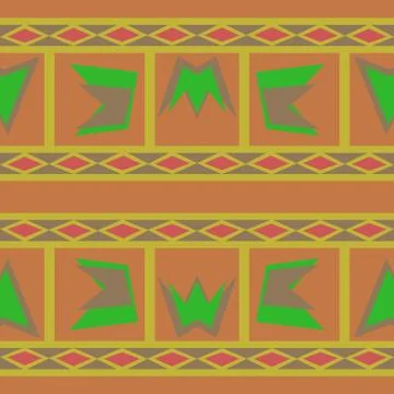 Abstract seamless colourful pattern geometric backgrounds vector design Stock Illustration