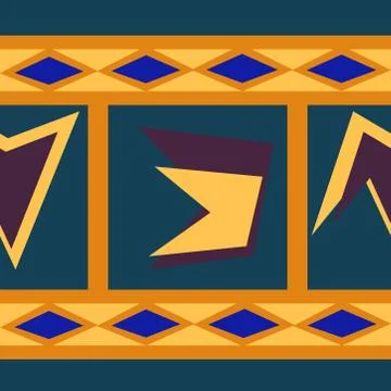 Abstract seamless colourful pattern geometric backgrounds vector design Stock Illustration