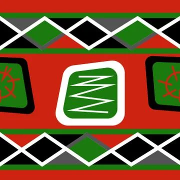 Abstract seamless colourful pattern geometric backgrounds vector design Stock Illustration