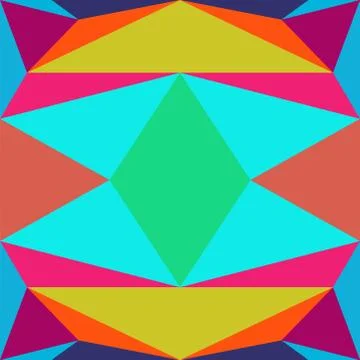 Abstract seamless colourful pattern geometric backgrounds vector design Stock Illustration