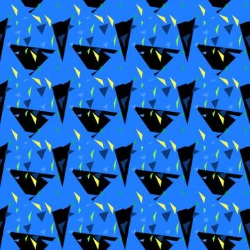 Abstract seamless colourful pattern geometric backgrounds vector design Stock Illustration