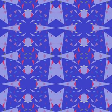 Abstract seamless colourful pattern geometric backgrounds vector design Stock Illustration