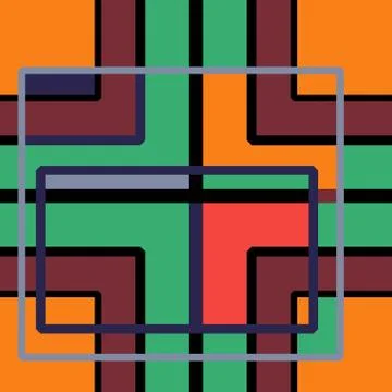 Abstract seamless colourful pattern geometric backgrounds vector design Stock Illustration