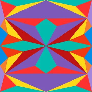 Abstract seamless colourful pattern geometric backgrounds vector design Stock Illustration