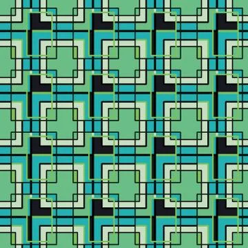 Abstract seamless colourful pattern geometric backgrounds vector design Stock Illustration